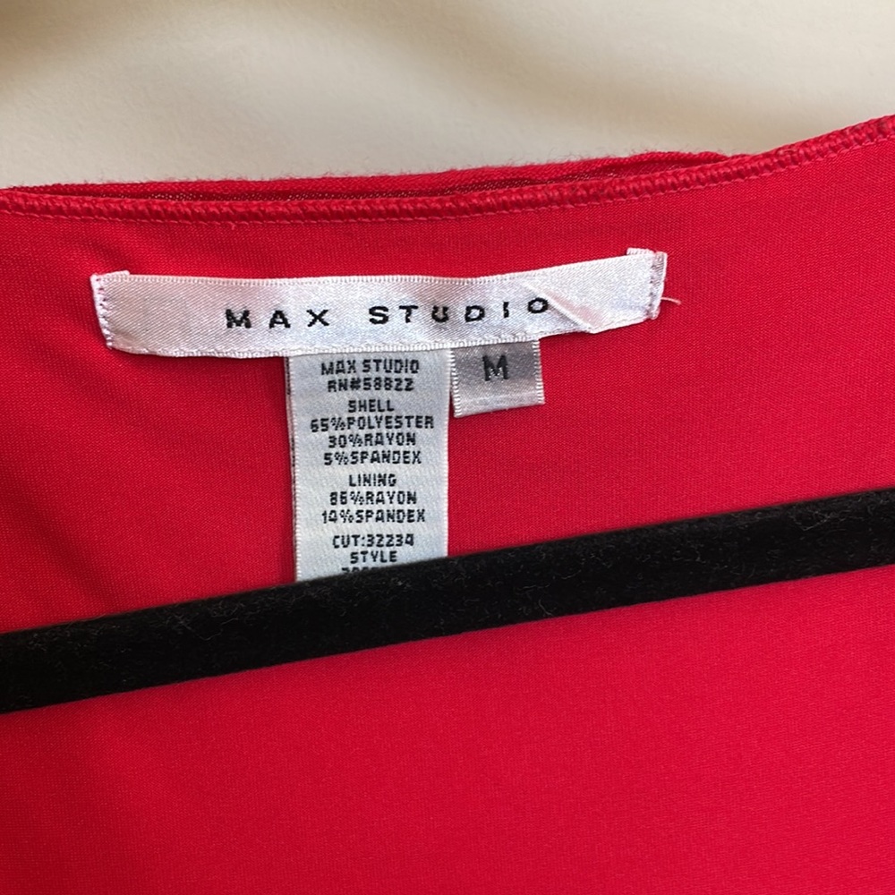 Red Ruffle Dress Max Studio - Picture 3 of 4